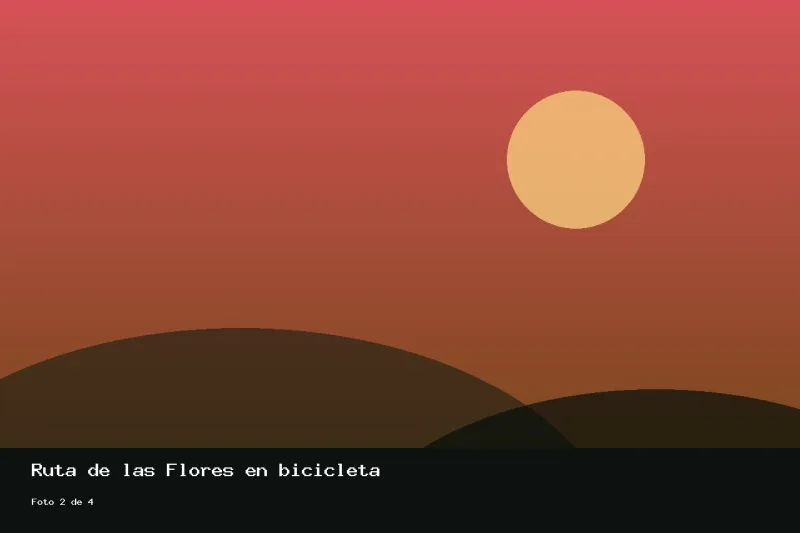 Ruta de las Flores en bicicleta, foto 2