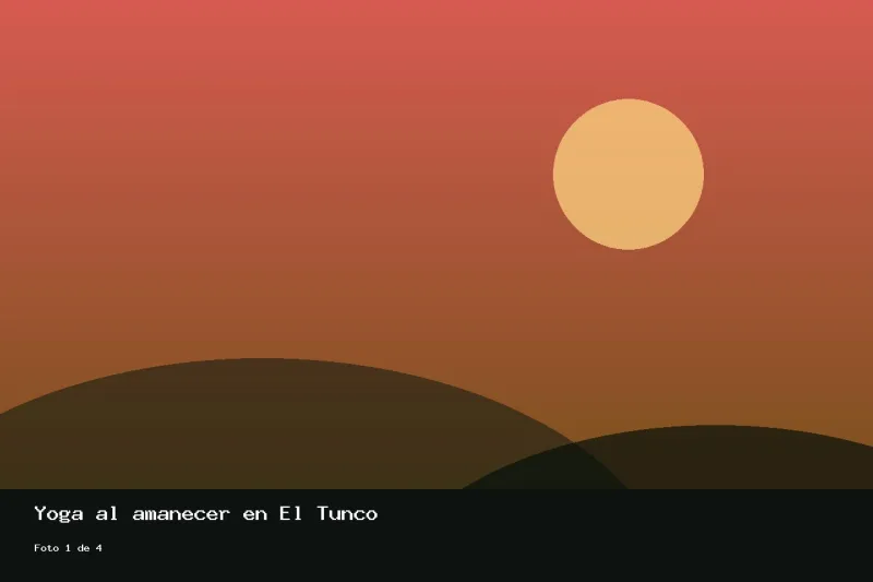 Yoga al amanecer en El Tunco, foto 1