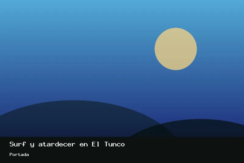 Portada de Surf y atardecer en El Tunco