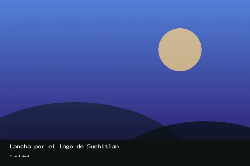 Lancha por el lago de Suchitlán, foto 1