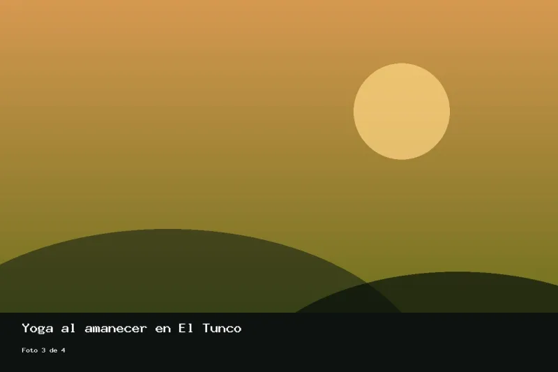 Yoga al amanecer en El Tunco, foto 3